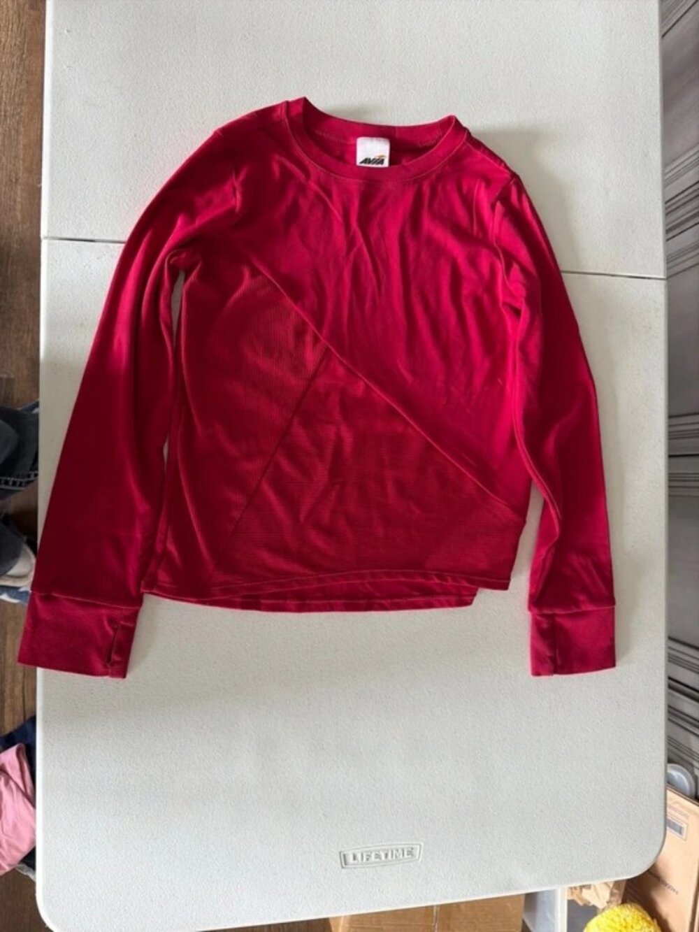 Little girls athletic long sleeve top 7/8